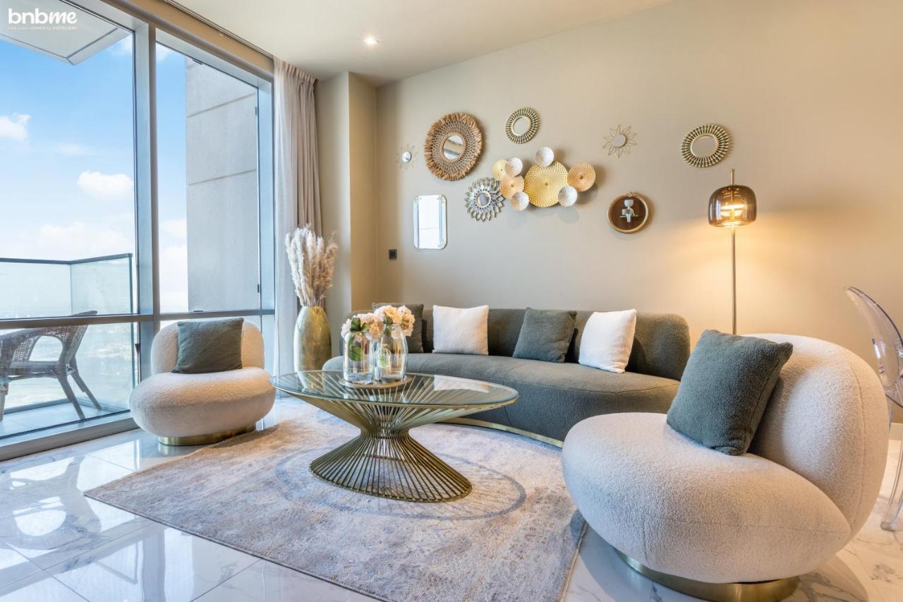Bnbmehomes - Luxury 2B Apt - Al Habtoor - Amna Tower - 5044 Dubái Exterior foto